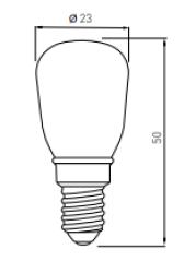 Decor Lumiere mic cilindru lampă LED E14 alb rece 4000K Clar 23mm