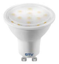 Decor Lumiere led spot GU10 alb rece 4000K Clar 50mm 2,5W