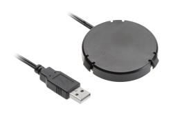 Wireless charging device, under table top, cable 2 m, black