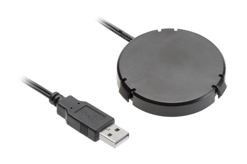 Draadloos oplaadapparaat, voor onder het tafelblad, kabel 2 m, zwart