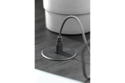 Wireless charging device, recessed, cable 2 m, black