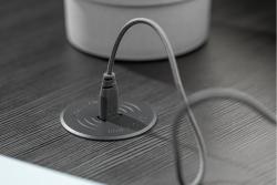Wireless charging device, recessed, cable 2 m, black