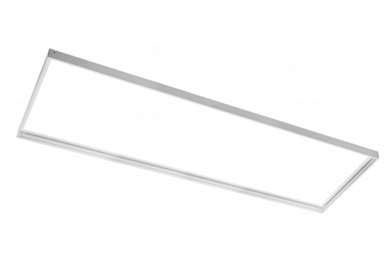 Kader voor opbouwmontage van LED-panelen 30 x 120 cm, h-43 mm, wit