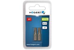 Screwdriver bit, TORX 40, 25 mm S2 steel, 2- piece blister