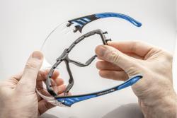 LOTZEN. protective spectacles transparent/blue one size