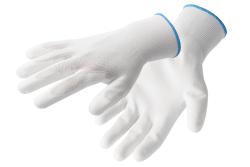 Protective polyurethane gloves, white size 11