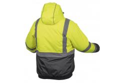 OKER warning jacket insulated bomber yellow S