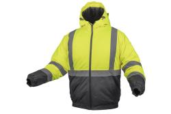 OKER warning jacket insulated bomber yellow S