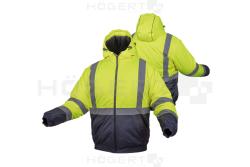 OKER warning jacket insulated bomber yellow S