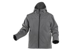 INN softshell-jakke med hætte, grafit, størrelse S