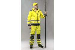 ARGEN warning jacket softshell with a hood yellow M