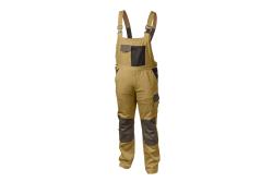 EDGAR II protective bib trousers dark beige 3XL (58)