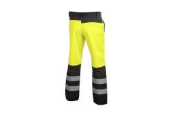 TRAUN softshell warning trousers yellow XL
