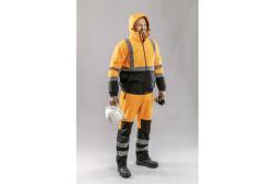 TRAUN softshell warning trousers orange 2XL