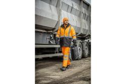 VOLME Hi visibility rain bib trousers orange S (48)