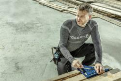 OSTE Thermoshirt, nahtlos, langärmelig, blau, 3XL–4XL