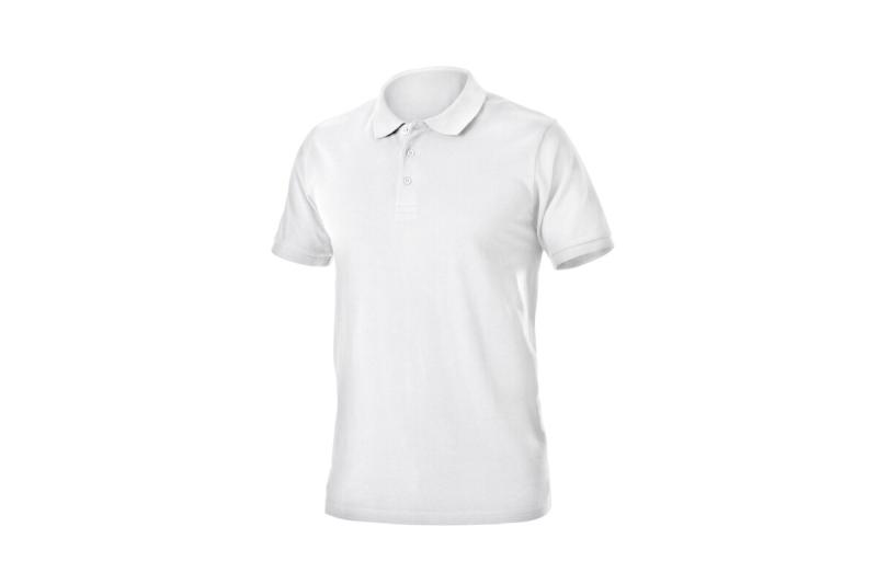 TOBIAS katoenen poloshirt, wit, 3XL (58)