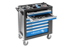 Tool cabinet, 7 drawers with side door