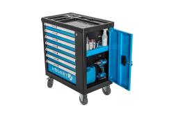 7-drawer tool cabinet with a side door with accessories, 544 pcs.