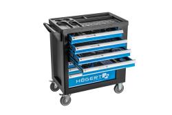 7-drawer tool cabinet with a side door with accessories, 544 pcs.