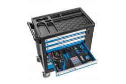 7-drawer tool cabinet with a side door with accessories, 544 pcs.