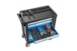 7-drawer tool cabinet with a side door with accessories, 544 pcs.