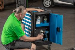 7-drawer tool cabinet with a side door with accessories, 544 pcs.