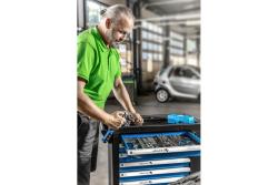7-drawer tool cabinet with a side door with accessories, 544 pcs.