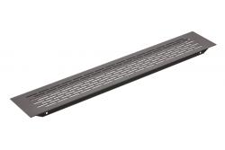 Grille W80, rounded, 80 x 480, black