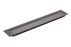 Grille W80, rounded, 80 x 480, black
