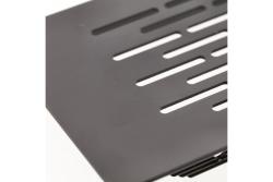 Grille W80, rounded, 80 x 480, black