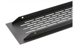 Grille W80, rounded, 80 x 480, black