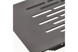 Grille W80, rounded, 80 x 480, black