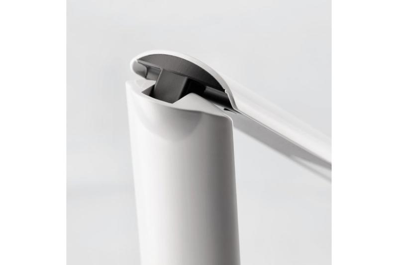 LED-tafel lamp met oplaadbare batterij FLOWER, 4 W, 240 lm, 4000 K, 1800 mAh, zwart/wit