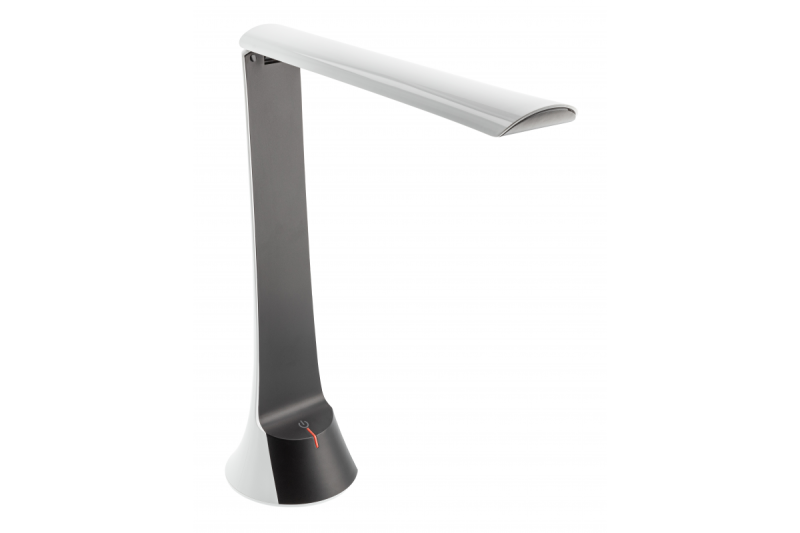 LED-tafel lamp met oplaadbare batterij FLOWER, 4 W, 240 lm, 4000 K, 1800 mAh, zwart/wit