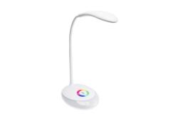 LED table lamp GALACTIC, 3 W, 120 lm, 4000K, 5V, RGB, USB charging socket, white