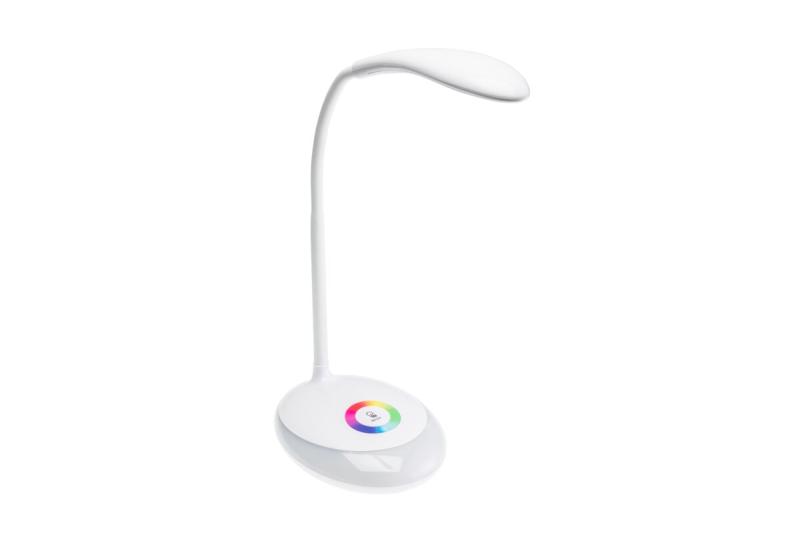 LED-tafellamp GALACTIC, 3 W, 120 lm, 4000 K, 5 V, RGB, USB-oplaadaansluiting, wit