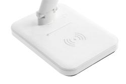 LED table lamp IZUKA, 6 W, 400 lm, CCT, inductive charging, white