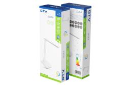 LED table lamp IZUKA, 6 W, 400 lm, CCT, inductive charging, white