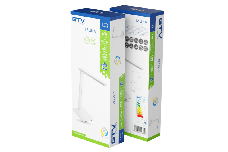 LED-tafellamp IZUKA, 6 W, 400 lm, CCT, inductief opladen, wit