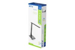 LED table lamp IZUKA, 6 W, 400 lm, CCT, inductive charging, USB charging, black