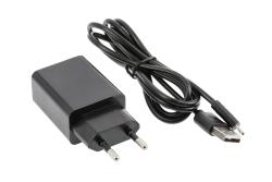 LED table lamp IZUKA, 6 W, 400 lm, CCT, inductive charging, USB charging, black