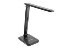 LED table lamp IZUKA, 6 W, 400 lm, CCT, inductive charging, USB charging, black
