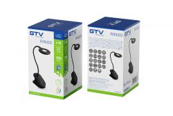 LED rechargeable table lamp RINGO, 4 W, 200 lm, 5 V, CCT, 1200mAh, dimmable, black