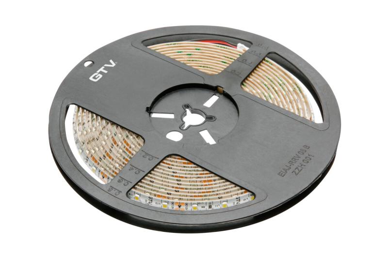 LED-strip 3528, 12 V DC, 300 LED's/5 m, 4,8 W/m, 280 lm/m, 4000 K, IP65, rol van 5 m