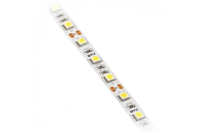 LED-strip 5050, 12 V DC, 300 LED’s/5 m, 14,4 W/m, 900 lm/m, 6500 K, IP20, rol van 5 m