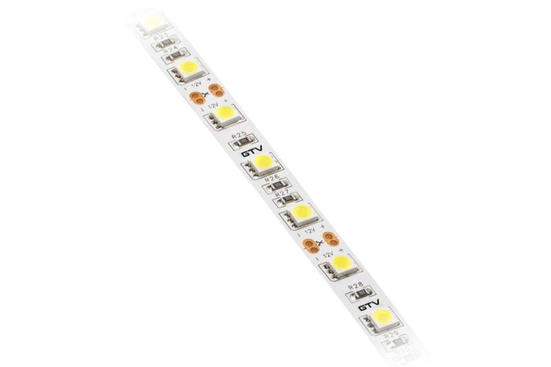 LED-strip 5050, 12 V DC, 300 LED’s/5 m, 14,4 W/m, 900 lm/m, 6500 K, IP20, rol van 5 m