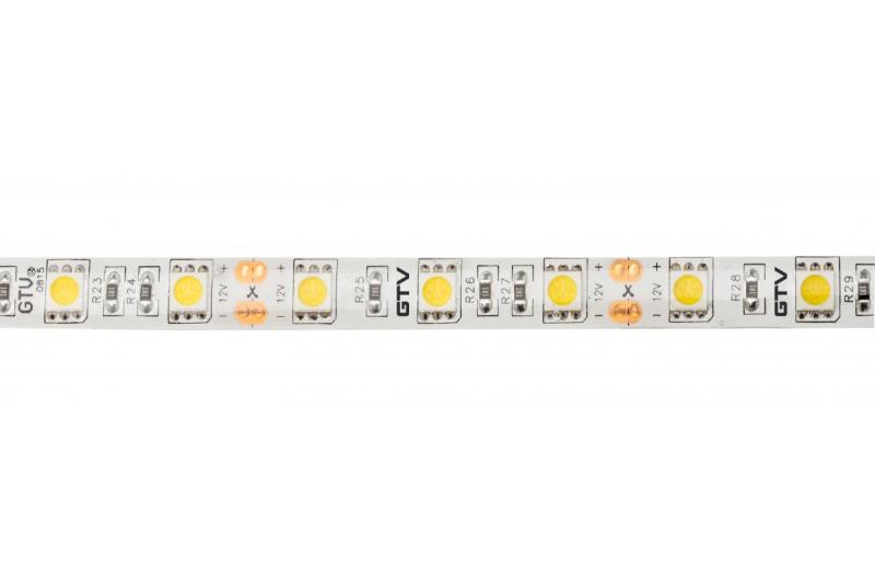 LED-strip 5050, 12 V DC, 300 LED’s/5 m, 14,4 W/m, 850 lm/m, 6500 K, IP65, rol van 5 m