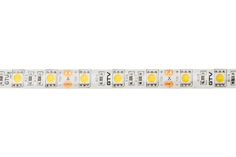 LED-strip 5050, 12 V DC, 300 LED’s/5 m, 14,4 W/m, 850 lm/m, 6500 K, IP65, rol van 5 m