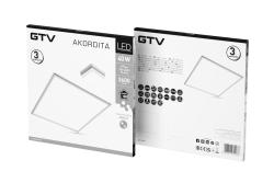 LED frame AKORDITA, 40 W, 3600 lm, AC220-240V, PF>0.9, IP20, 60x60cm, 4000K
